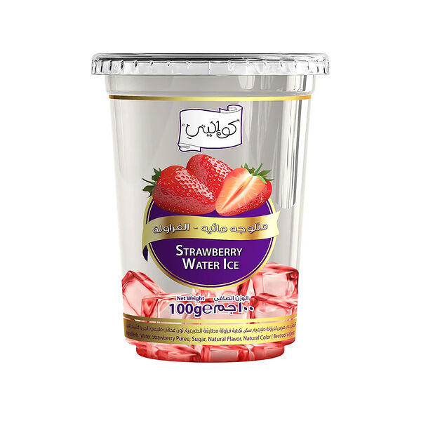 Kwality Strawberry Water Ice Cubs 100Gm