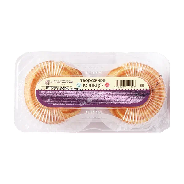 Пирожное Куликовское Кольца творожные 220г