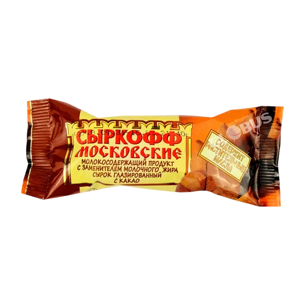 Сырок Сыркофф Московский какао 40г Импорт ЗМЖ
