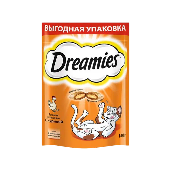 Лакомство д/кошек Dreamies курица 140г