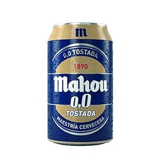 MAHOU 0.0 TOSTADA NON-ALCOHOLIC PREMIUM MALT BEVERAGE 330ML