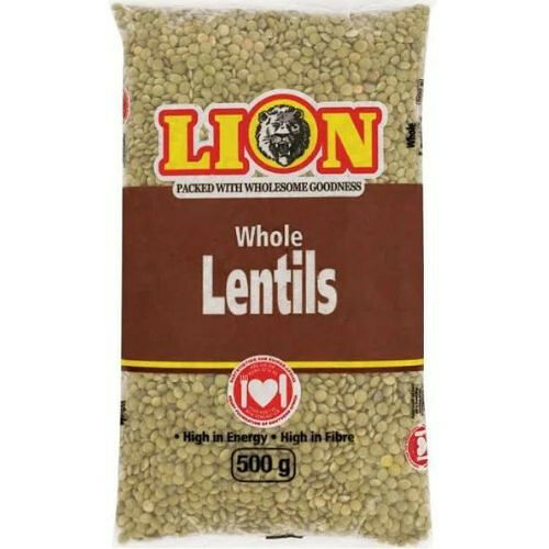 Lion Whole Brown Lentils 500g
