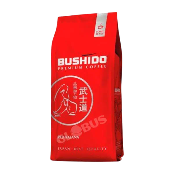 Кофе Bushido Red Katana в зернах 227г д/п