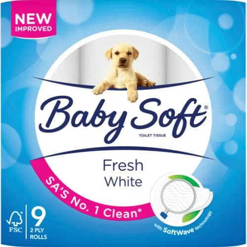 Baby Soft 2ply Toilet Paper 9s