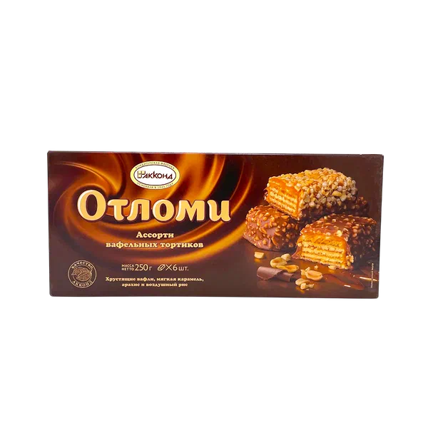Акконд Отломи ассорти ваф. 250г торту