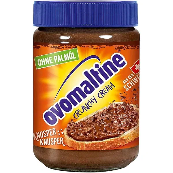 OVOMALTINE CRUNCHY CREAM CHOCOLATE AND MALT SPREAD 380G