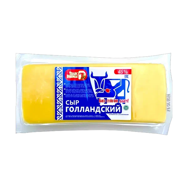 Сыр Талас Даамы Голландский 45% большой вес в/у GL