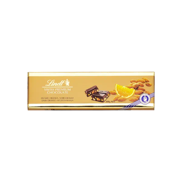 Lindt Swiss premium апельсин бадам шоколады 300г