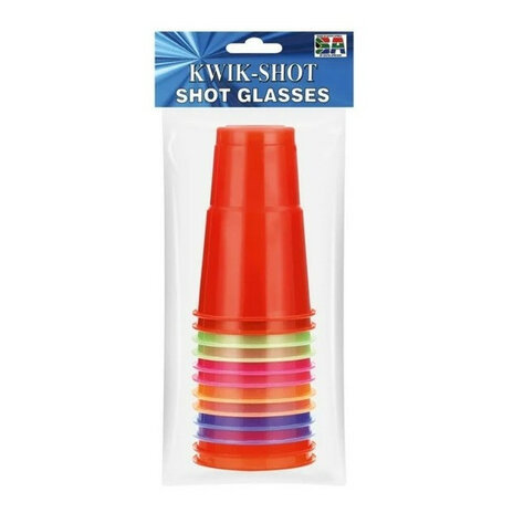 Kwik Shot 350ml Colour Cups 12pk