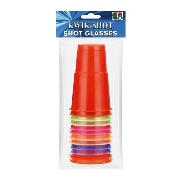 Kwik Shot 350ml Colour Cups 12pk