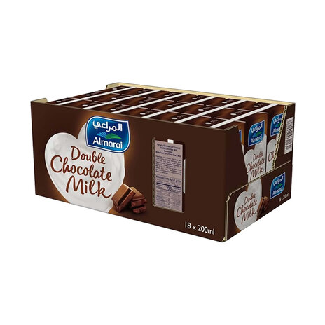 Almarai Double Chocolate Flavoured Milk 18x200 Ml