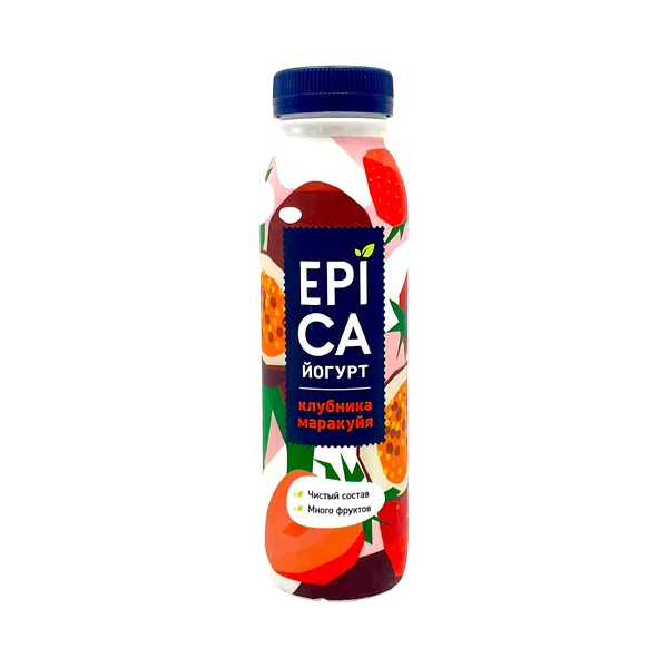 Epica ичүүчү кулпунай/маракуя йогурту 2,5% 260г