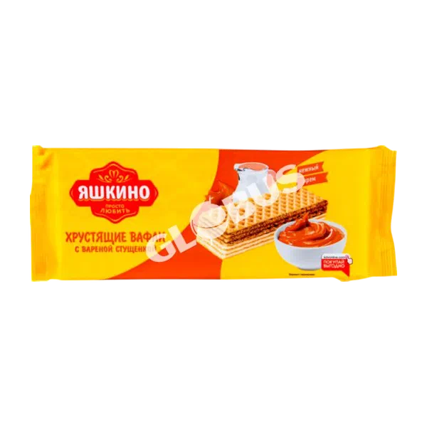 Вафли Яшкино с вареной сгущенкой 300г