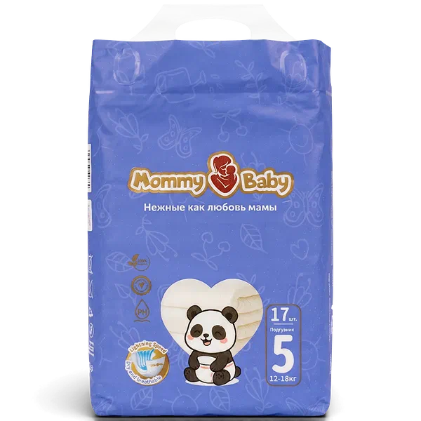 Подгузники детск Mommy Baby Премиум XL 12-18кг 17шт