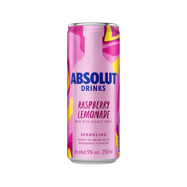 Absolut raspberry lemon алкоголь суусундугу 0,25л ж/б