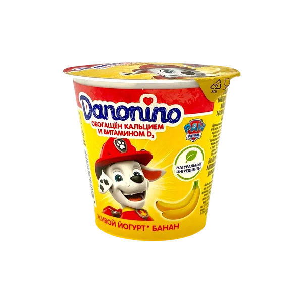 Йогурт Danone Danonino банан 3% 100г п/ст