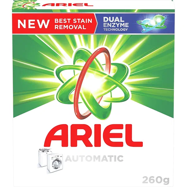 ARIEL AUTOMATIC FAST DISSOLVING LOW FOAM WASHING POWDER 260G