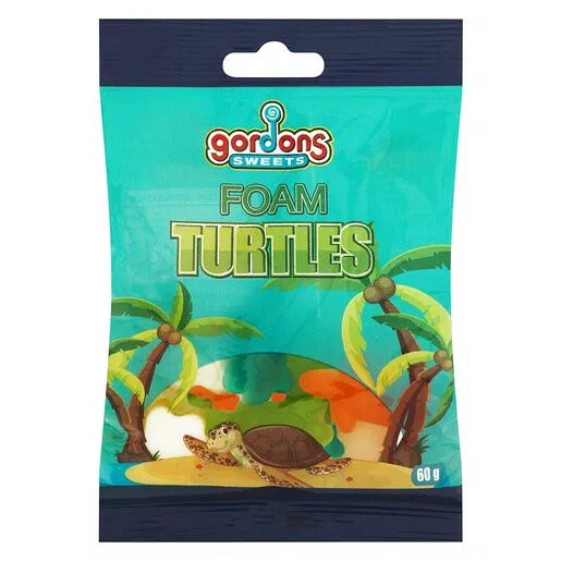 Gordons Sweets Foam Turtles 60g