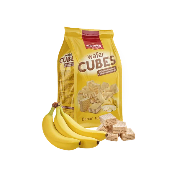 Вафли Krember Cubes банан 200г