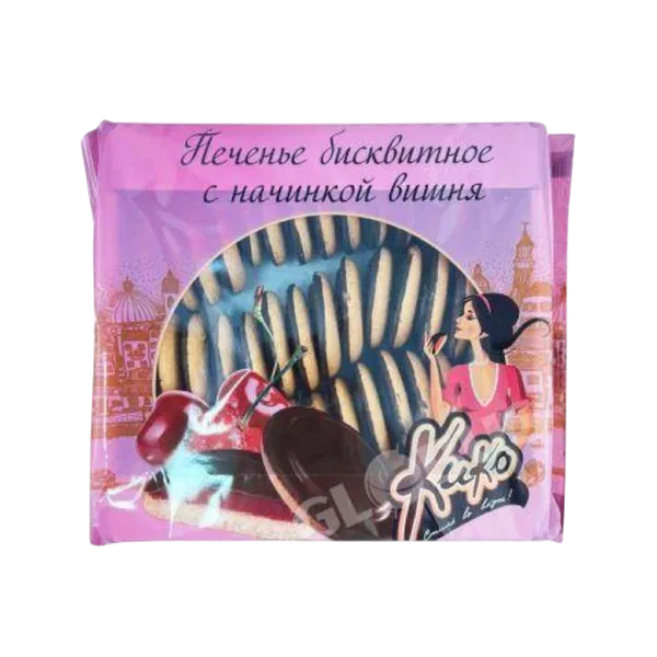 Печенье Кико бисквит вишня 600г