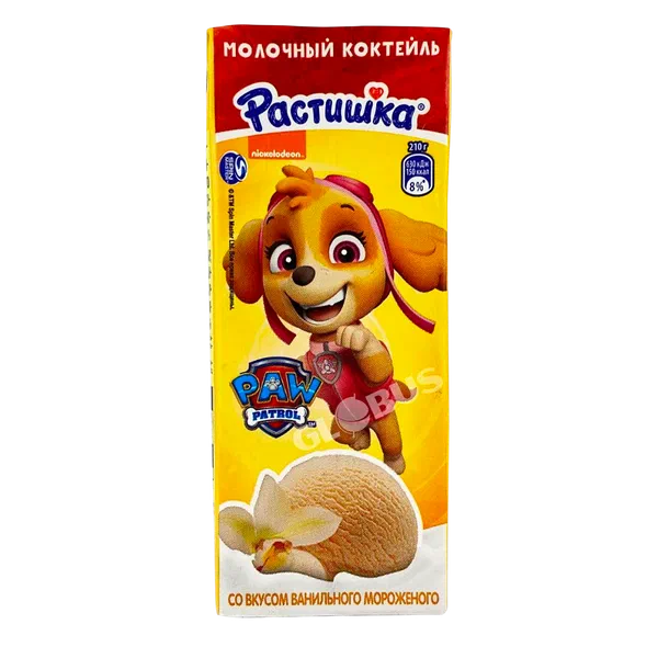 Коктейль Растишка мол ван.мороженое 2% 210г