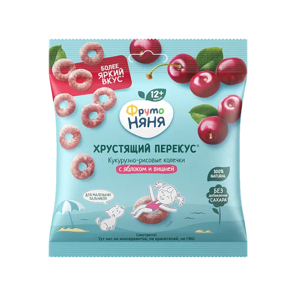 Фруто Няня балд.эрте м-нки тамак кук/рис колеч.алма/алча 21г