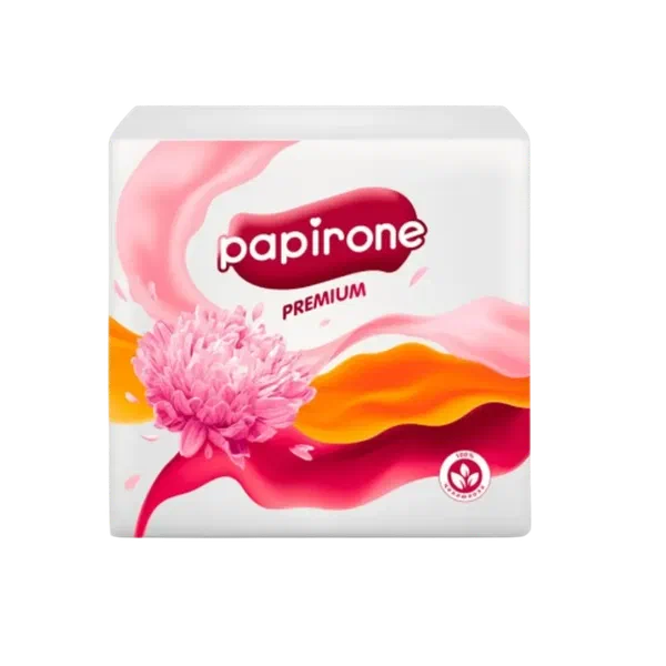 Салфетки Papirone Пион 3сл 120шт