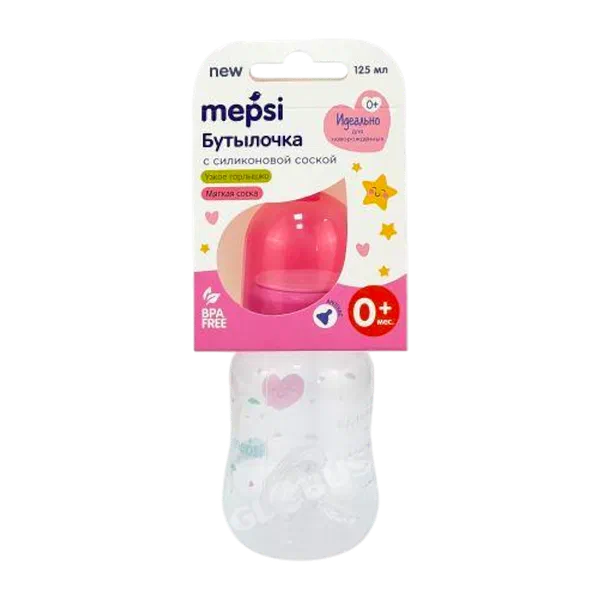 Бутылочка Mepsi Happy 0+ 125мл