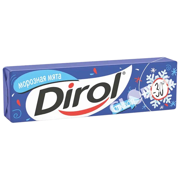 Жев. резинка Dirol морозная мята 13,6 г