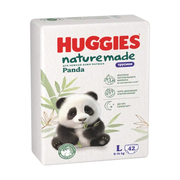 Трусики детск Huggies Panda 4 (9-14кг) 42шт