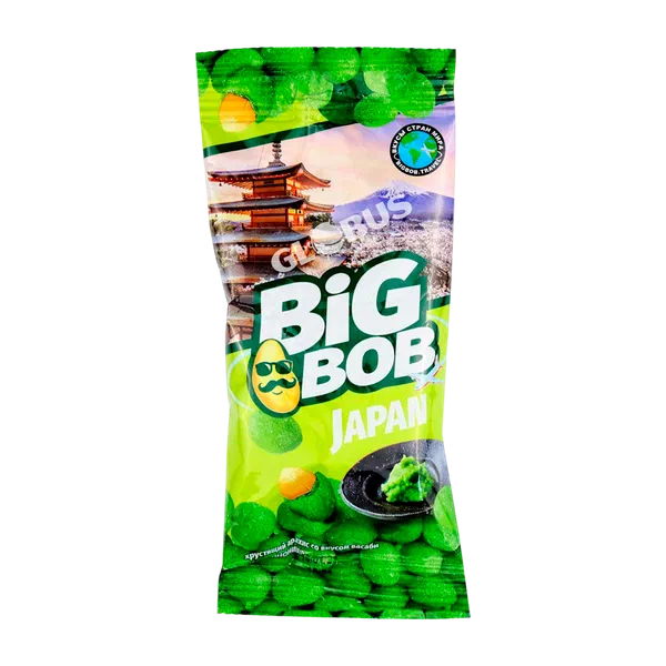 Орехи Big Bob арахис васаби вкус Японии 50г п/п Казахстан 15