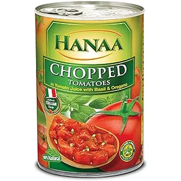 HANAA PREMIUM CHOPPED CANNED TOMATOES IN JUICE 400G