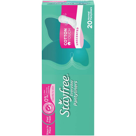 Stayfree Pantyliners Unscented 20's