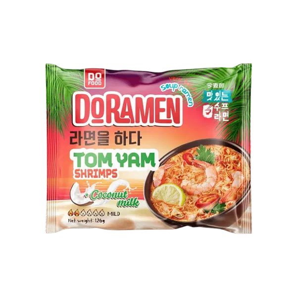 Вермишель б/п DO Ramen Tom Yam вкус кокоса и криветки 126г
