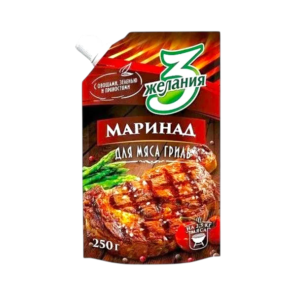 Маринад 3 Желания томат. д/мяса гриль 250г