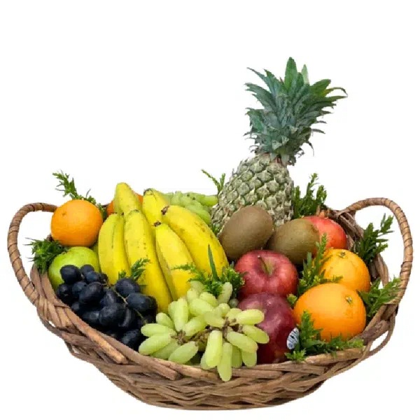 ASSORTED FRESH FRUIT BASKET FOR HEALTHY SNACKING