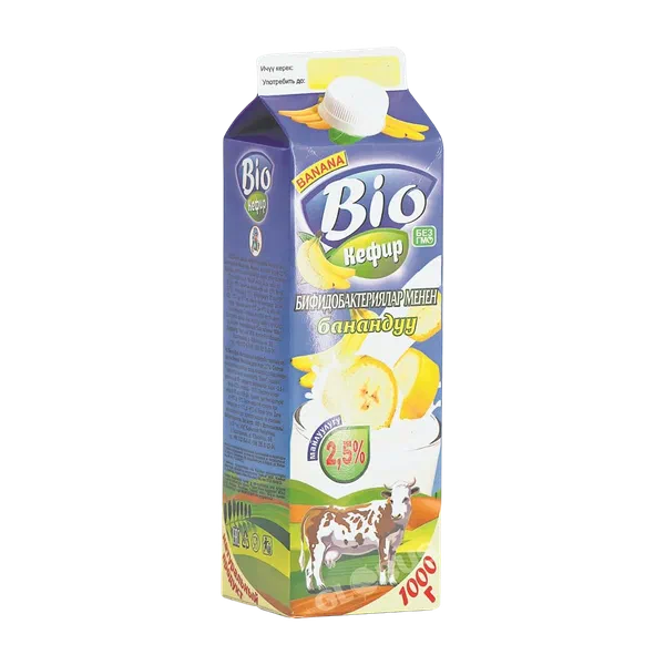 Кефир Умут и К Био банан 2,5% 1000г п/п