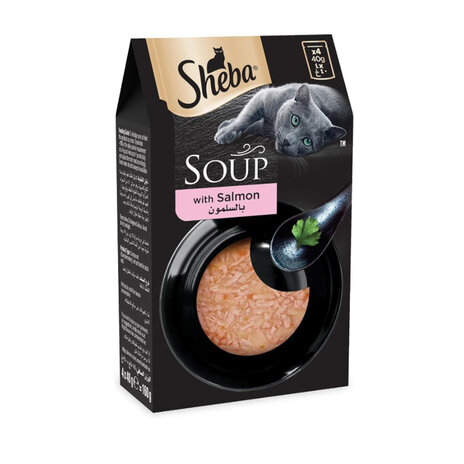 Sheba Salmon Soup 4X40Gm