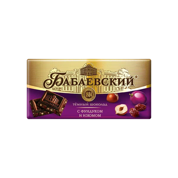 Бабаевский кара фундук/мейиз 75г шок.