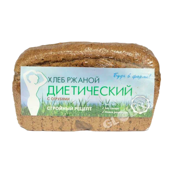 Хлеб Диетический ржан с отруб. 400г Золотой колос