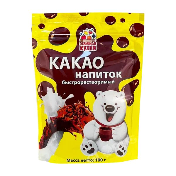 Какао Отличная кухня раств 180г д/п