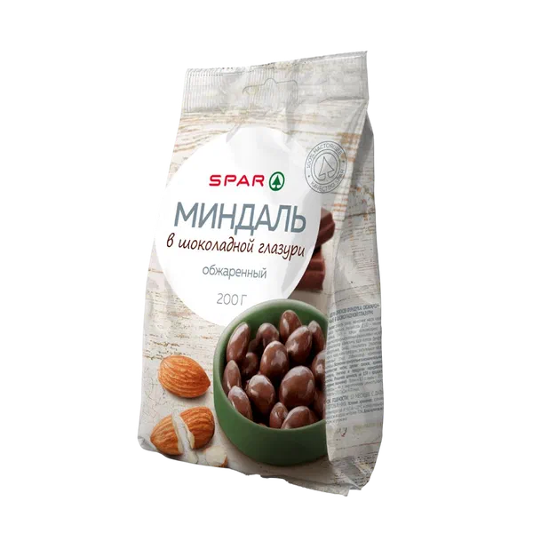 SPAR шок. бадам дражеси 200г м/уп