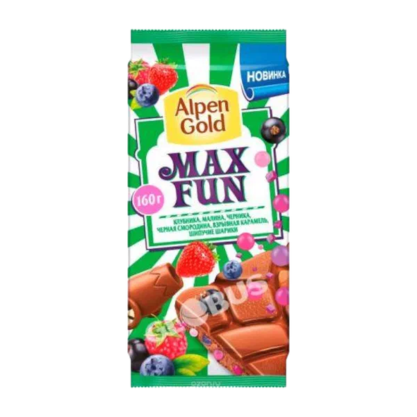 Шоколад Alpen Gold Max Fun  ягодный микс 130г