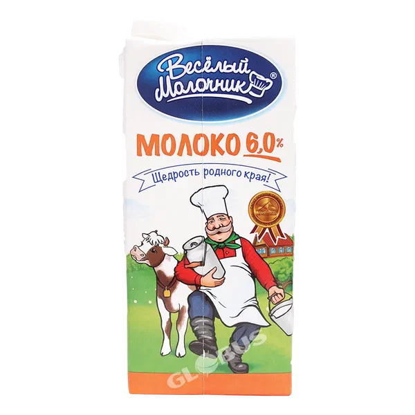 Молоко ВМ стерил 6% 950г Бишкексут