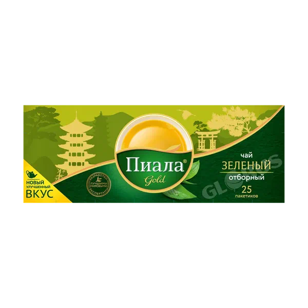 Чай Пиала Gold зел 25пак