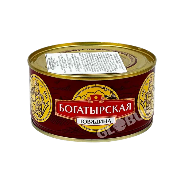СТ Богатырская дымдалган уй эти 325г ж/б