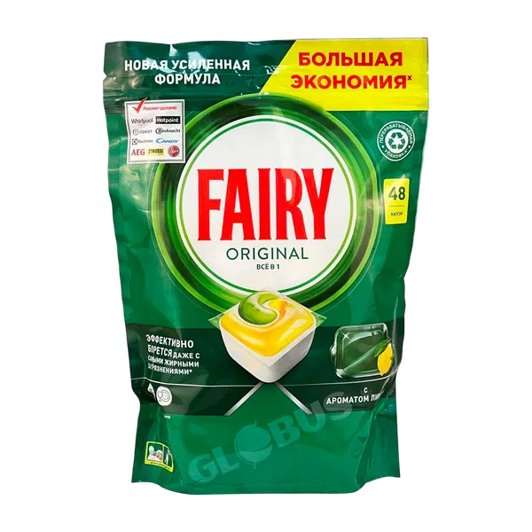 Капсулы д/посудомоечн машин P&G Fairy All-in-1 Лимон 48шт