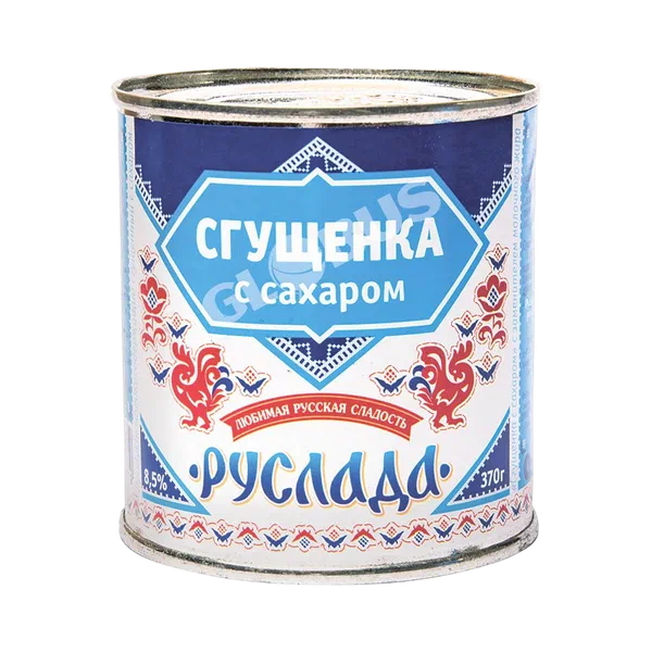 Сгущенка Руслада 8,5% ТУ 370г ж/б ЗМЖ