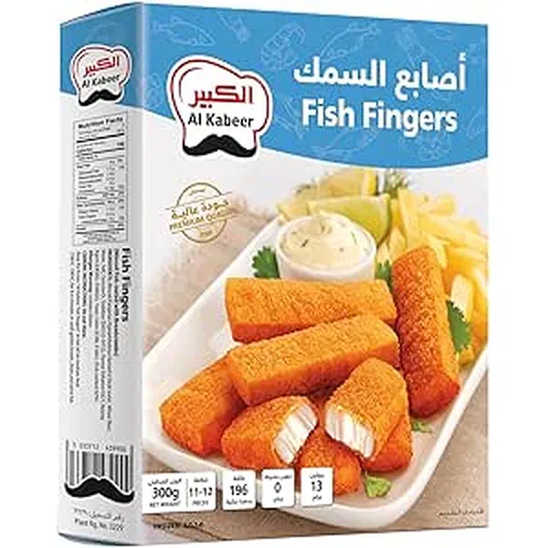 AL-KABEER CRISPY FISH FINGERS FOR FAMILY SNACKING 300G