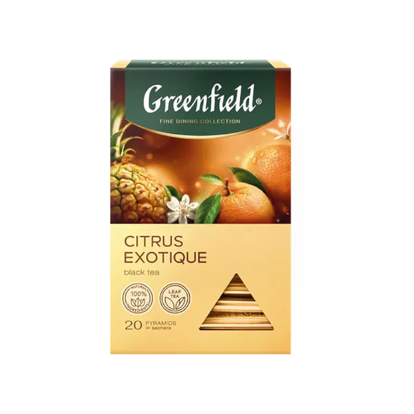 Чай Greenfield Citrus Exotique чер. 20 пак/пир
